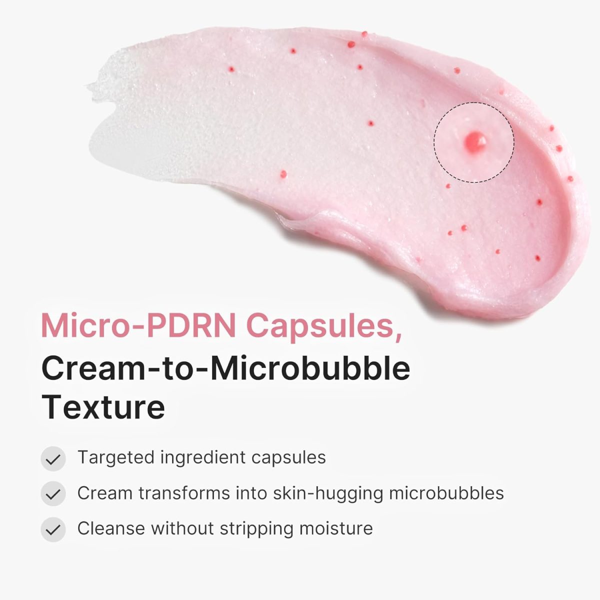 فوم کپسولی پاک کننده صورت مدیکیوب PDRN Medicube PDRN PINK GLUTATHIONE CAPSULE CLEANSING FOAM 120g - Image 2