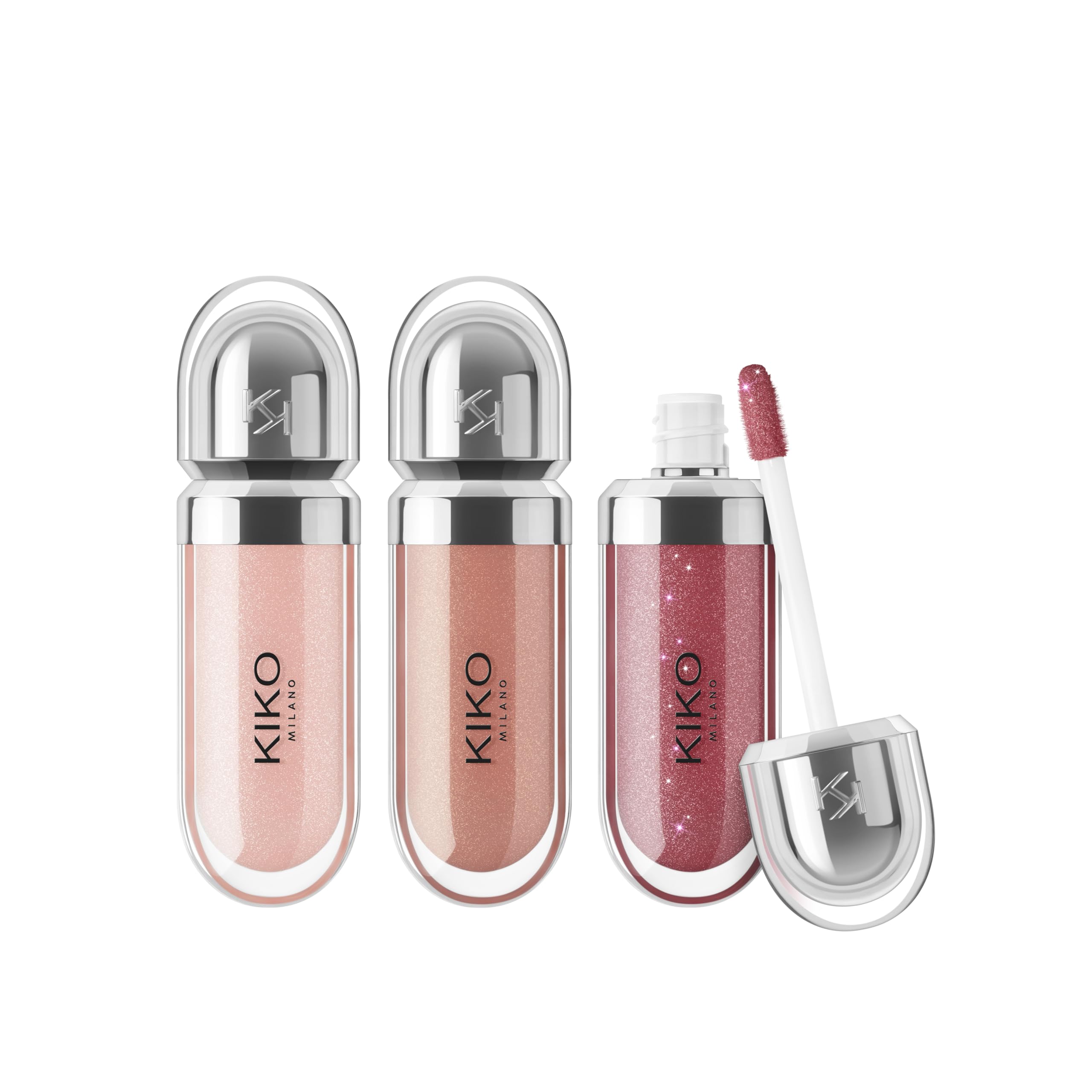 71xjeRPoQRL پک لیپ گلاس شماره 03 کیکو میلانـو Glossy Lip Set (سه عددی رنگ 06، 19 و 22) - Image 1