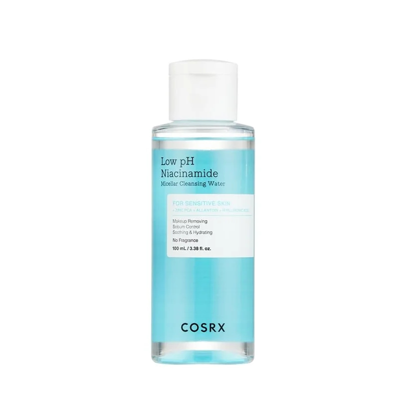 77c03e میسلار واتر ابرسان و تسکین دهنده نیاسینامید کوزارکس 100 میل Low pH Niacinamide Micellar Cleansing Water - Image 1