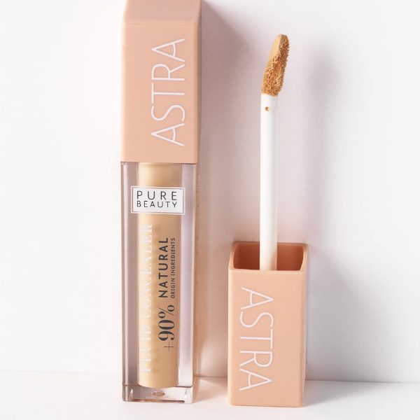 کانسیلر مایع پیور بیوتی آسترا مرطوب کننده و نرم کننده در رنگ بندی مختلف ASTRA MAKE-UP PURE BEAUTY FLUID CONCEALER - Correttore Fluido Naturale