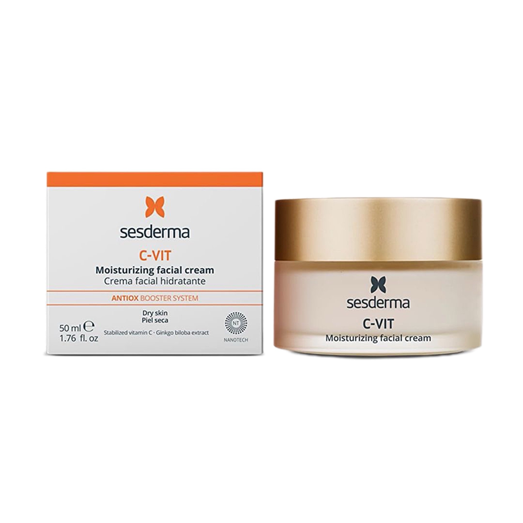 IMG_9295 کرم کاسه ای مرطوب کننده صورت سی ویت سسدرما حجم ۵۰ میل Sesderma C-VIT Moisturizing Facial Cream 50 ml - Image 1
