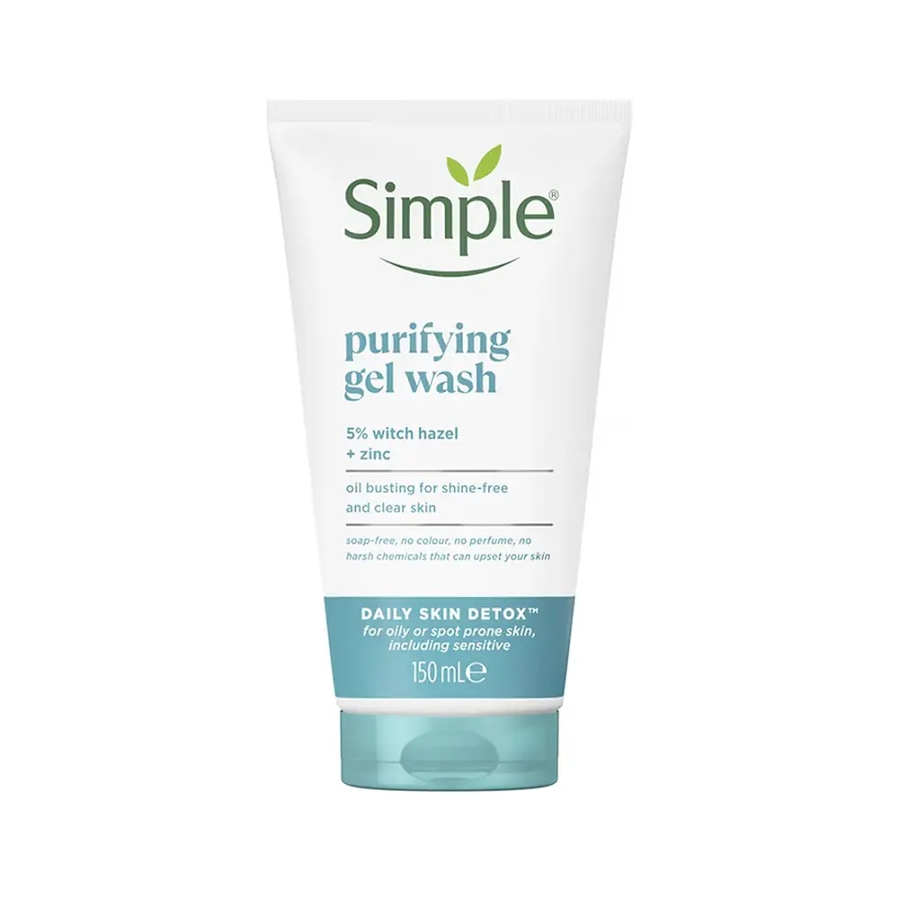 Inkedsimple-daily-skin-detox- ژل شستشوی پوست چرب Purifying سیمپل 150 میل - Image 1