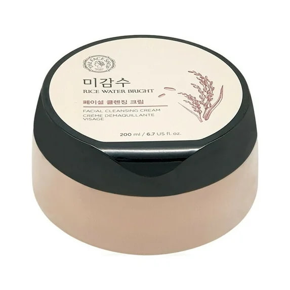 Main کرم پاک کننده و روشن کننده آب برنج فیس شاپ 200 میل THE FACE SHOP Rice Water Bright Cleansing Cream - Image 1