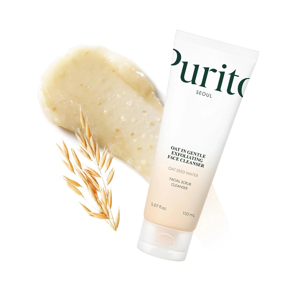 Purito-Oat-In-Gentle-Exfoliating-Face-Cleanser-1 شوینده ملایم جو دوسر پیوریتو 150 میل Purito Oat In Gentle Exfoliating Face Cleanser - Image 1