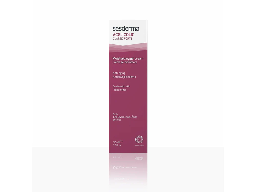 sesdermaACGLICOLICCLASSICFORTEMoisturizinggelcream_01 ژل کرم لایه بردار و مرطوب کننده قوی ای سی گلیکولیک کلاسیک سسدرما Sesderma Acglicolic Classic Moisturizing Gel Cream Fort 50 ml - Image 1