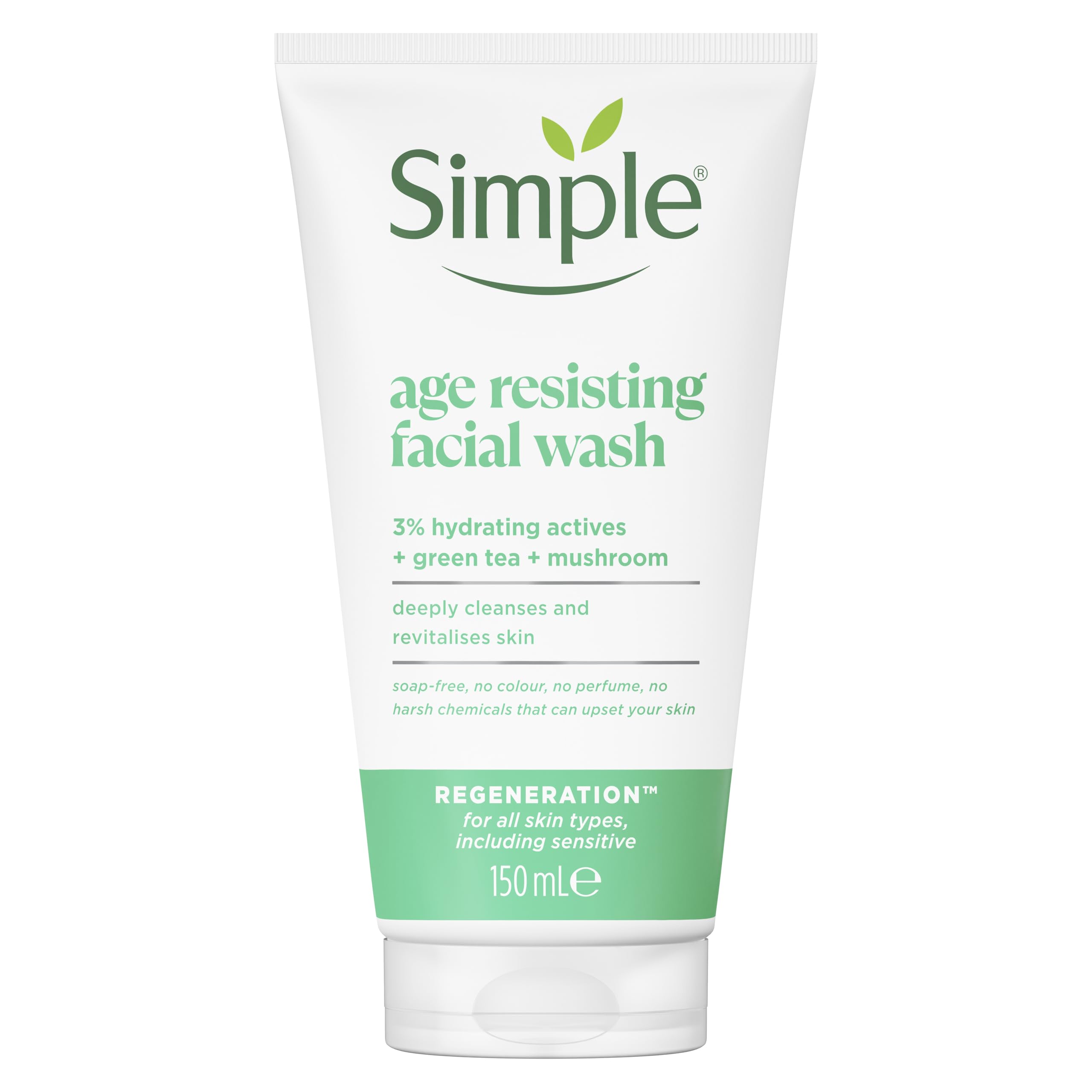 ژل ژل شستشوی ضد پیری سیمپل مدل 150 میل SIMPLE Regeneration Age Resisting Facial Wash - Image 1