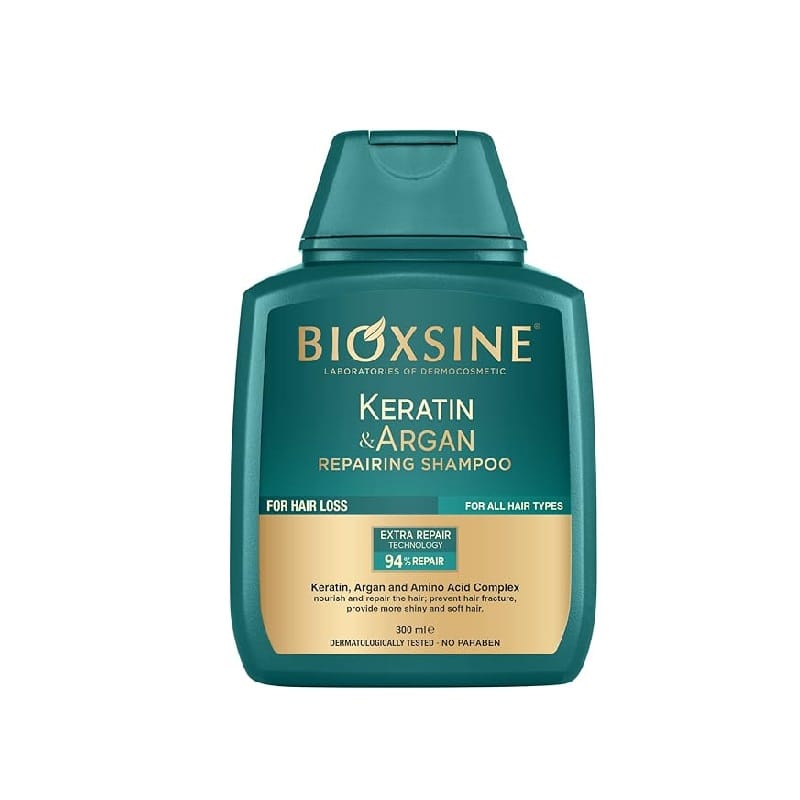 61lD6RX8ulL._AC_UL600_SR600600_ شامپو ترمیم کننده کراتین آرگان بیوکسین Bioxcin حجم 300 میل - Image 1