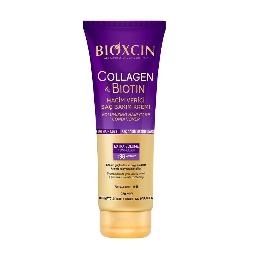 Bioxcin-Collagen-and-Biotin-Extra-Volume-Conditioner-250ml نرم کننده حجم دهنده کلاژن و بیوتین بیوکسین 250 میل Bioxcin Collagen & Biotin - Image 1