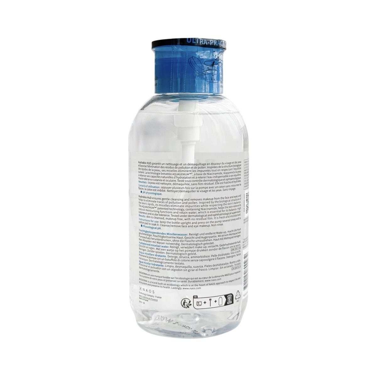میسلار واتر آبی بایودرما پمپی 500 میل BIODERMA مدل هیدرابیو HYDRABIO | مرطوب کننده و آبرسان - Image 2