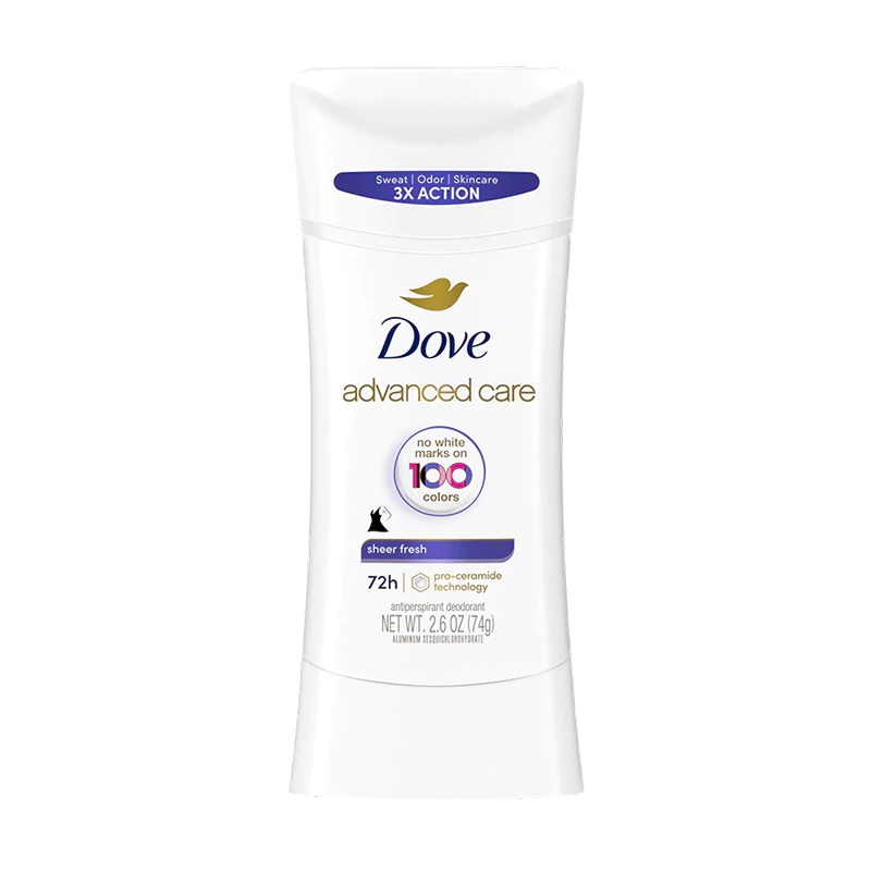 Inkedدئودورانت-صابون مام صابونی زنانه داو حجم 74 گرم 72H (رایحه DOVE ADVANCED CARE DEODORANT STICK (SHEER FRESH - Image 1