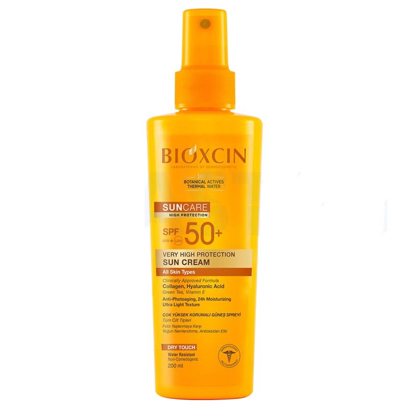 بیوکسین اسپری ضد آفتاب بیوکسین بی رنگ SPF 50 Bioxcin Sun Care Spray SPF 50 - Image 1
