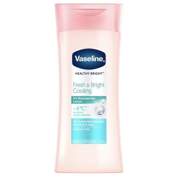 لوسیون خنک‌ کننده بدن وازلین ۲۰۰ میل مدل Vazeline Fresh & Bright