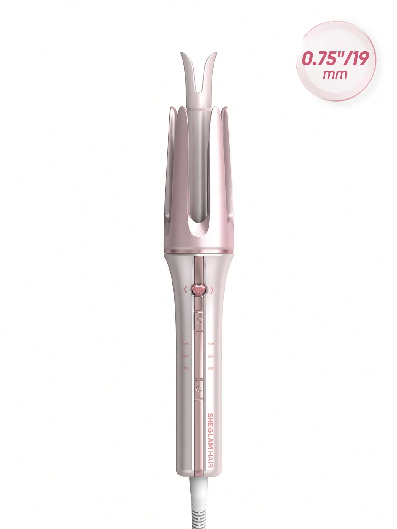 1767174838e2a6a854a695180e7c3316f97df8daa6 دستگاه فر کننده مو شیگلم مدل SHEGLAM Cupid's Charm One-Touch Instant Curler 19mm - Image 1