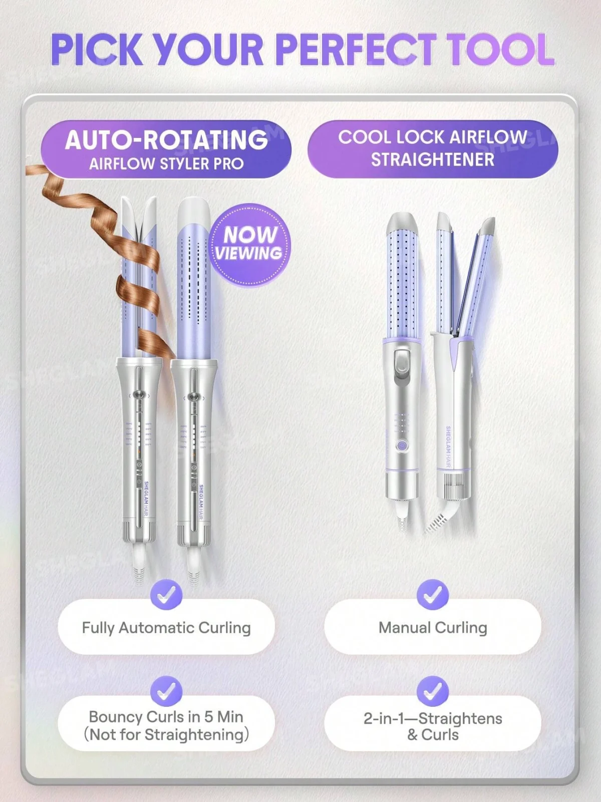 دستگاه فر کننده مو شیگلم مدل SHEGLAM One-Touch Airflow Styler 25mm - Image 4