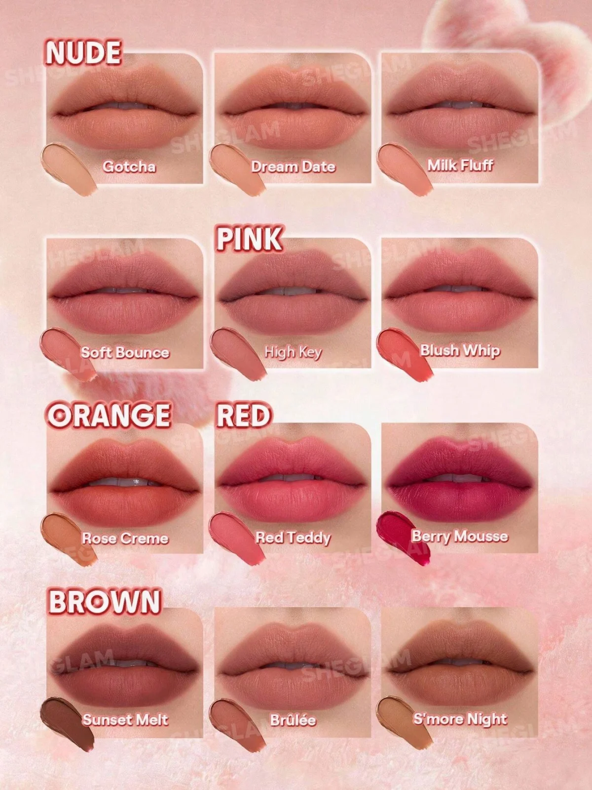تینت لب مات شیگلم مدل Marshmallow Puff Lip Blur Pen - Image 2