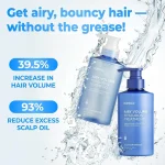 ست شامپو و ماسک مو کوندال آبرسان و حجم دهنده 300 میل KUNDAL Airy Volume Hyaluron Shampoo and Conditioner Set - Image 2
