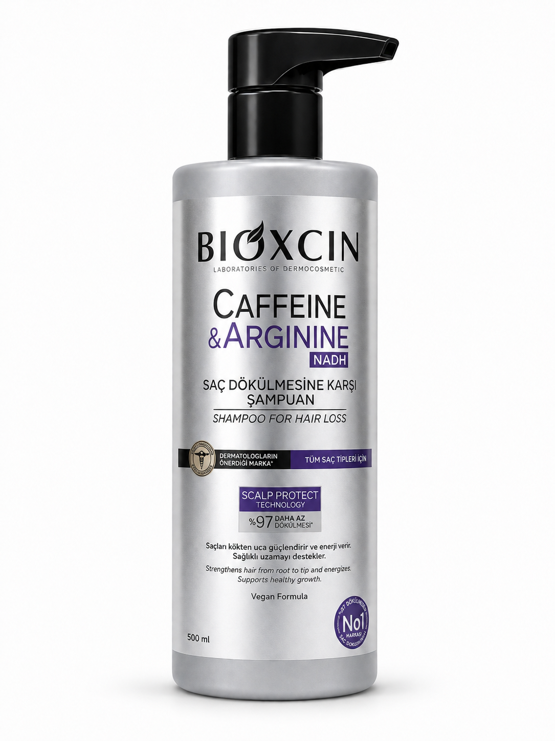 IMG_20260730_154743_173 شامپو ضد ریزش بیوکسین Bioxcin حاوی کافئین و آرژینین Bioxcin Caffein Arginine Şampuan 500 ML - Image 1