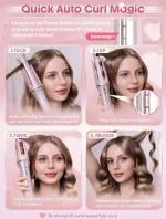 دستگاه فر کننده مو شیگلم مدل SHEGLAM Cupid's Charm One-Touch Instant Curler 19mm - Image 4