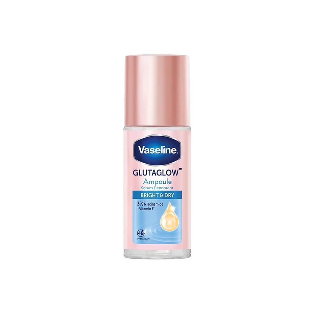 Vaseline®-GlutaGlow-Ampoule-Serum-Deodorant-Roll-On-Bright-Dry-45ml-1- رول ضد تعریق وازلین حاوی ۳٪ نیاسینامید و ویتامین GlutaGlow bright & dry E حجم ۴۵ میل - Image 1