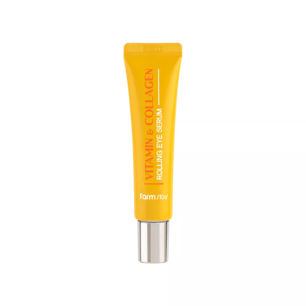 Vitamin-Collagen-Rolling-Eyeserum-25ml_0098 سرم دور چشم رولی ویتامین و کلاژن فارم استی حجم 25 میل Farm Stay Vitamin & Collagen Rolling Eye Serum - Image 1