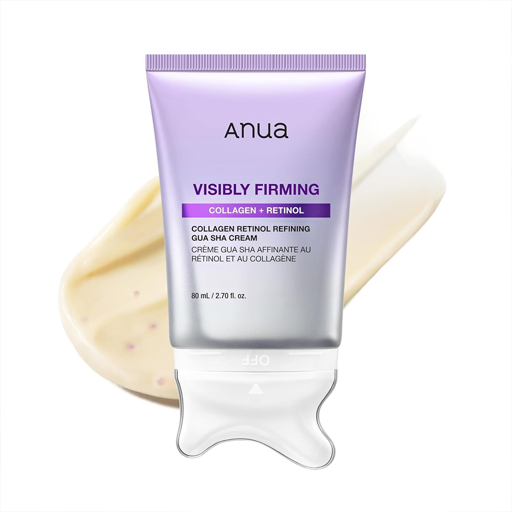 گواشا-کرم-رتینول-و-کلاژن-آنوا-ضد-چروک،-جوانساز-و-فرم-دهنده-Anua-Collagen-Retinol-Refining-Gua-Sha-Cream (1) کرم گواشا لیفتینگ و سفت کننده آنوا حاوی رتینول و کلاژن حجم 80 میل Anua Collagen Retinol Refining Gua Sha Cream - Image 1
