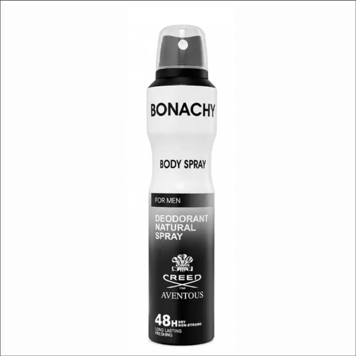 329182974_اسپری-بدن-مردانه-Bonachy-مدل-Creed-Aventous-حجم-250-میل اسپری بدن مردانه بوناچی Bonachy مدل Creed Aventous ماندگاری 48 ساعته حجم 250 میل - Image 1